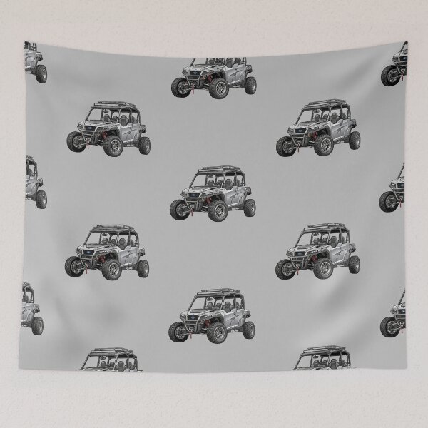 Item preview, Polaris General XP 4 1000 Silver 4 Seater Offroad UTV Graphic designed and sold by Motorline44.