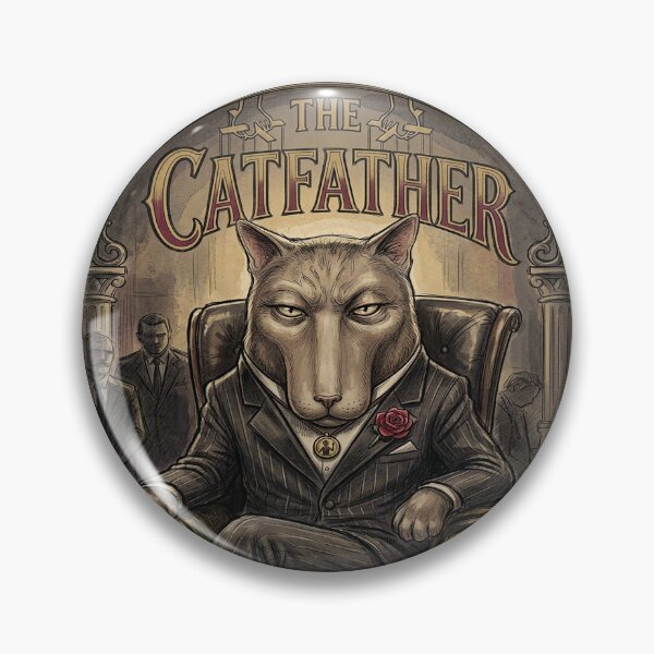 Item preview, The CATFATHER I  Retro design for Cat Lovers designed and sold by Ginny Luttrell.