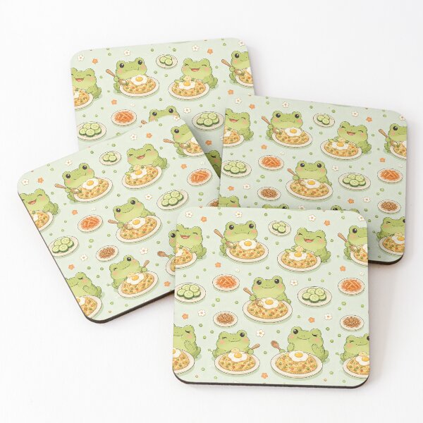 Item preview, Frog Nasi Goreng Kawaii Food Pattern designed and sold by Soft Berry Studio.