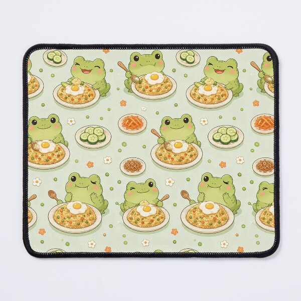 Item preview, Frog Nasi Goreng Kawaii Food Pattern designed and sold by Soft Berry Studio.