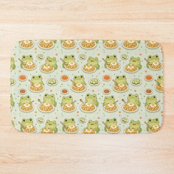 Item preview, Frog Nasi Goreng Kawaii Food Pattern designed and sold by Soft Berry Studio.