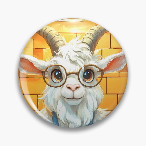 Item preview, Goat Bathroom Newspaper Reader Glasses Farm Animal Humor designed and sold by mildaclairmo.