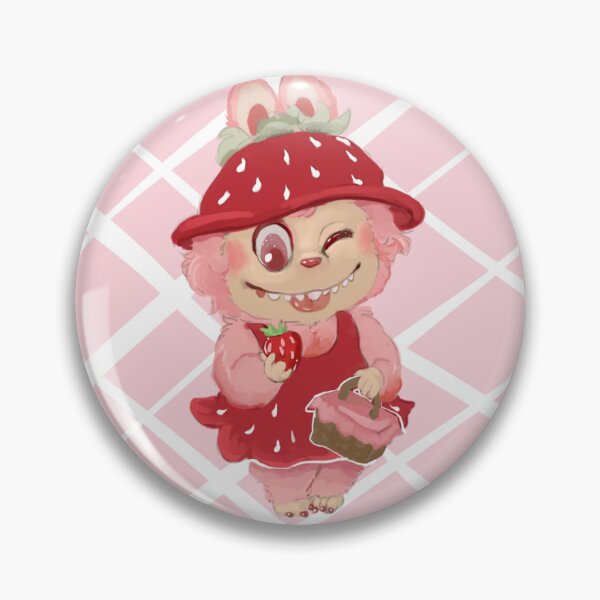 Item preview, strawberry labubu designed and sold by Wolfwithteeth.