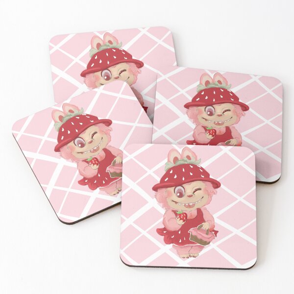 Item preview, strawberry labubu designed and sold by Wolfwithteeth.
