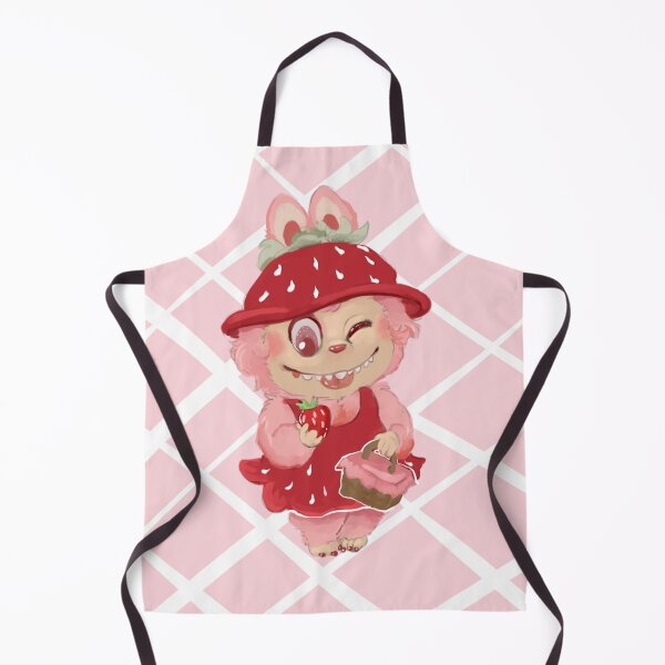 Item preview, strawberry labubu designed and sold by Wolfwithteeth.