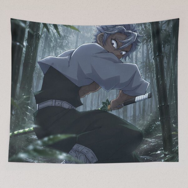 Item preview, Sanemi Shinazugawa Demon Slayer Misty Bamboo Pursuit designed and sold by mildaclairmo.