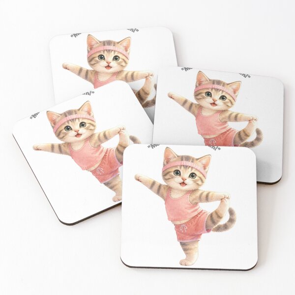 Item preview, Dancing Fitness Cat - Meow What a Rhythm designed and sold by SALVO180674.
