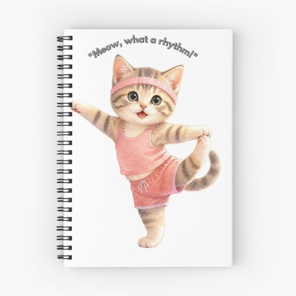 Item preview, Dancing Fitness Cat - Meow What a Rhythm designed and sold by SALVO180674.