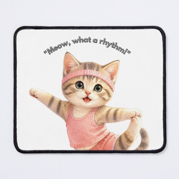 Item preview, Dancing Fitness Cat - Meow What a Rhythm designed and sold by SALVO180674.