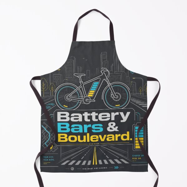 Item preview, Battery Bars & Boulevard Urban E‑Bike Shirt designed and sold by OMNITeeSigns.