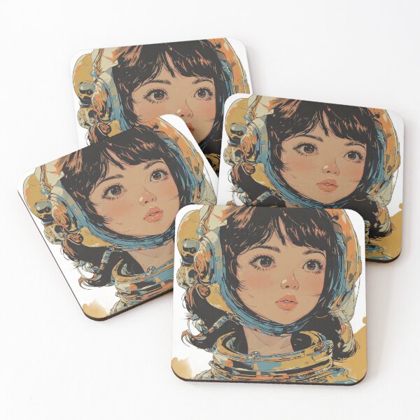 Item preview, Cosmic Wonder: Vintage Anime Astronaut Girl designed and sold by tonylau81.