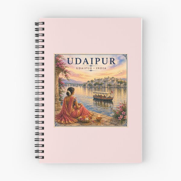 Artikelvorschau, Udaipur India Watercolor Travel Souvenir entworfen und verkauft von AnjaSarahArt.