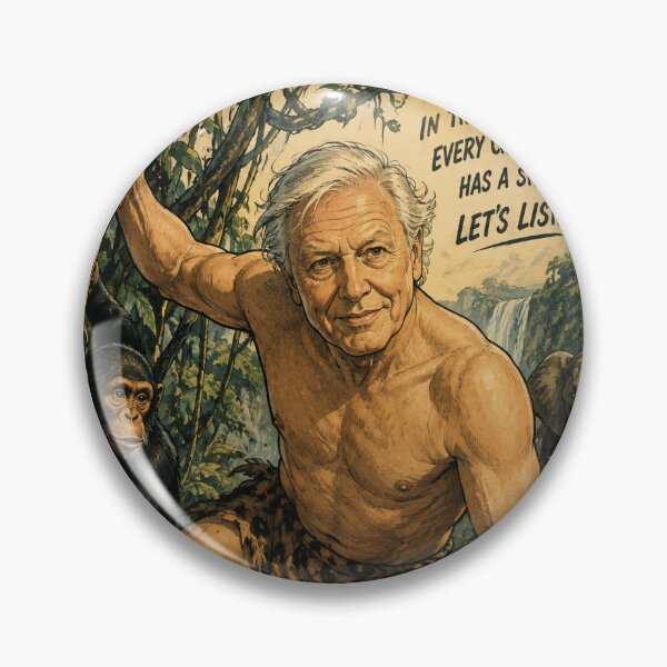 Item preview, David Attenborough Lord of the Jungle designed and sold by Neffypeffy.