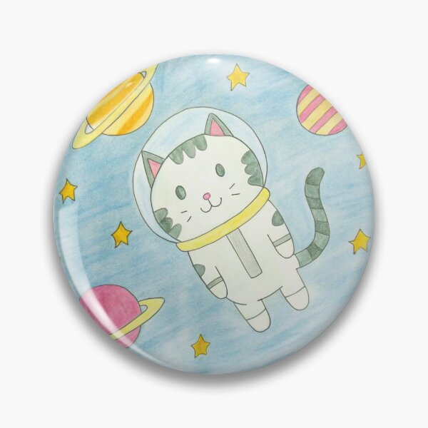 Item preview, Space Cat Floating Among Planets designed and sold by WoachiArt.