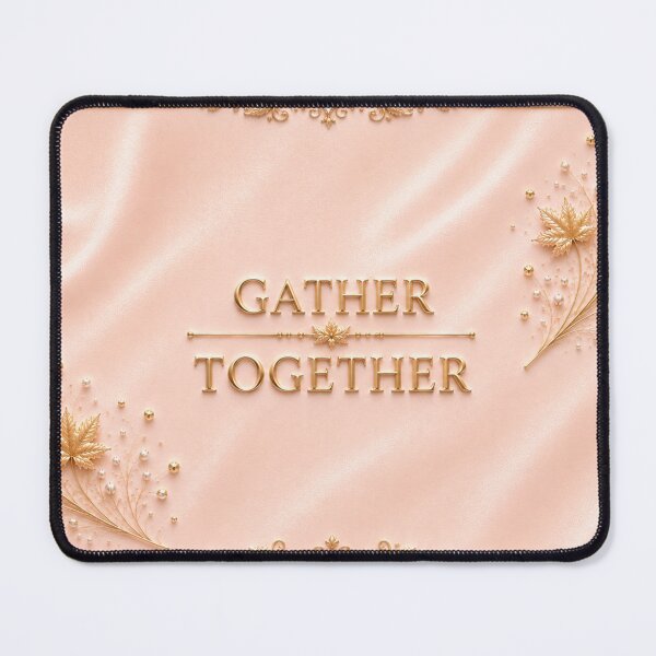 Item preview, Gather Together Thanksgiving Mug – Blush Pink & Gold Elegant Fall Design designed and sold by HO•Designs.