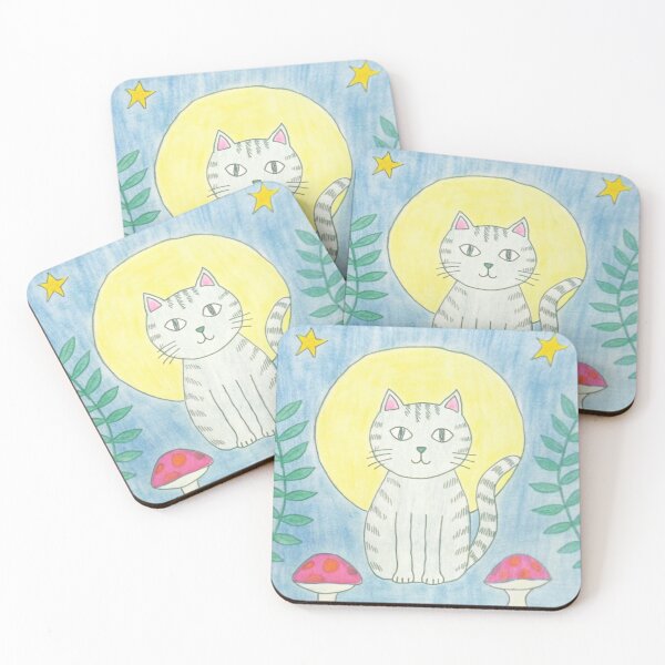Item preview, Cat Under the Moonlight designed and sold by WoachiArt.