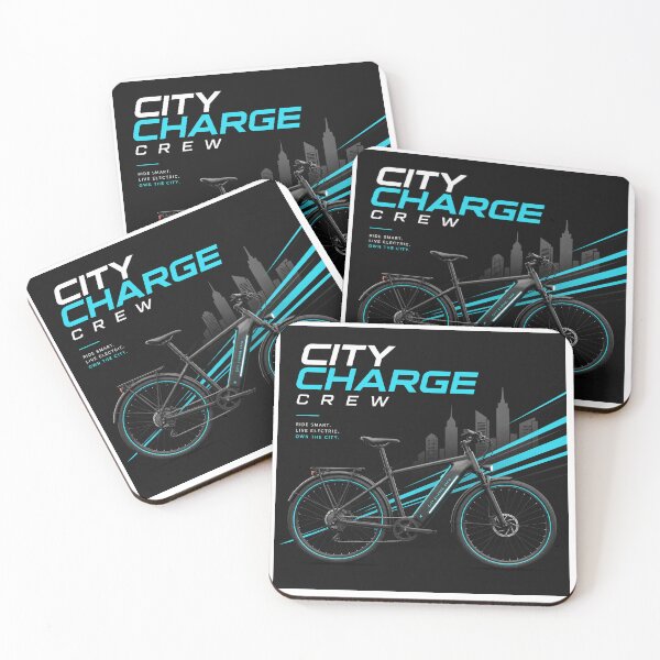 Item preview, City Charge Crew Urban Electric Bike Shirt designed and sold by OMNITeeSigns.