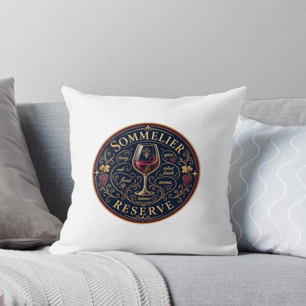 Item preview, Sommelier Reserve Wine Sticker Vintage Badge Wine Connoisseur Gift designed and sold by RedRubyBubble.