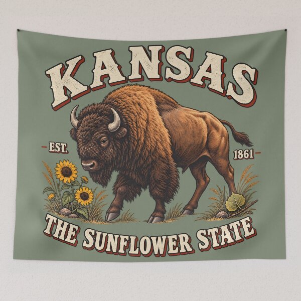 Item preview, Kansas Bison Vintage Wildlife designed and sold by radiogalaxy.