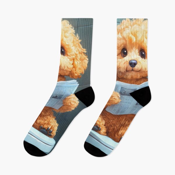 Item preview, Goldendoodle Dog Bathroom Newspaper Reader Fluffy Puppy Humor designed and sold by mildaclairmo.