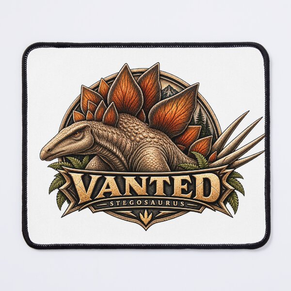 Item preview, Stegosaurus Vanted Emblem | Vintage Jurassic Dinosaur Design designed and sold by VantedStore.