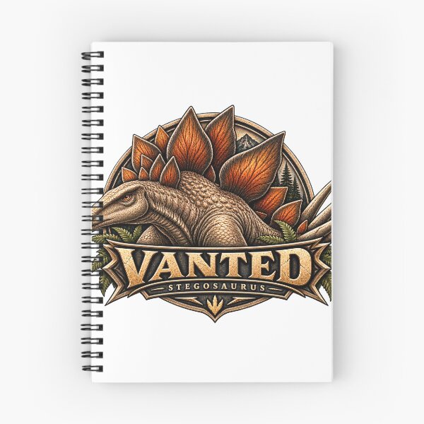 Item preview, Stegosaurus Vanted Emblem | Vintage Jurassic Dinosaur Design designed and sold by VantedStore.