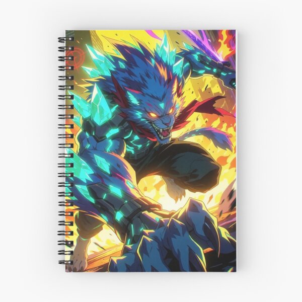 Item preview, Blue Beast Unleashed in Flame and Might (V5) designed and sold by SabaMirzique.