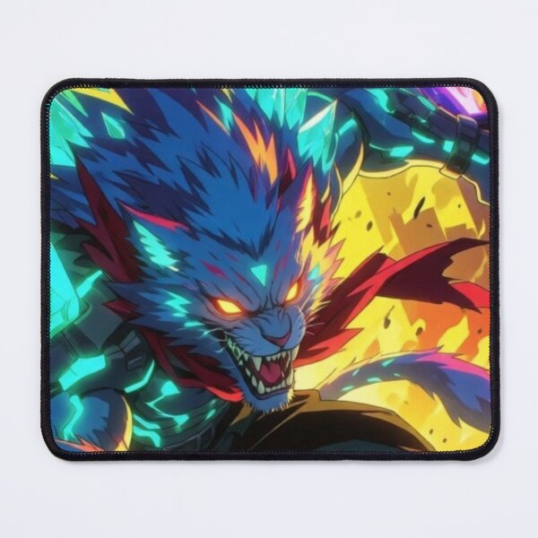 Item preview, Blue Beast Unleashed in Flame and Might (V5) designed and sold by SabaMirzique.