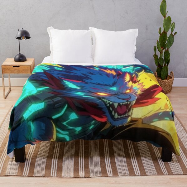 Item preview, Blue Beast Unleashed in Flame and Might (V5) designed and sold by SabaMirzique.