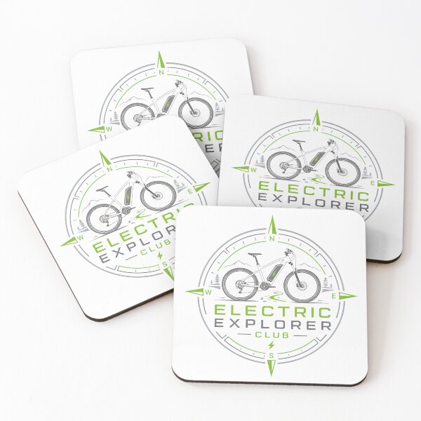 Item preview, Electric Explorer Club Adventure E‑Bike Shirt designed and sold by OMNITeeSigns.