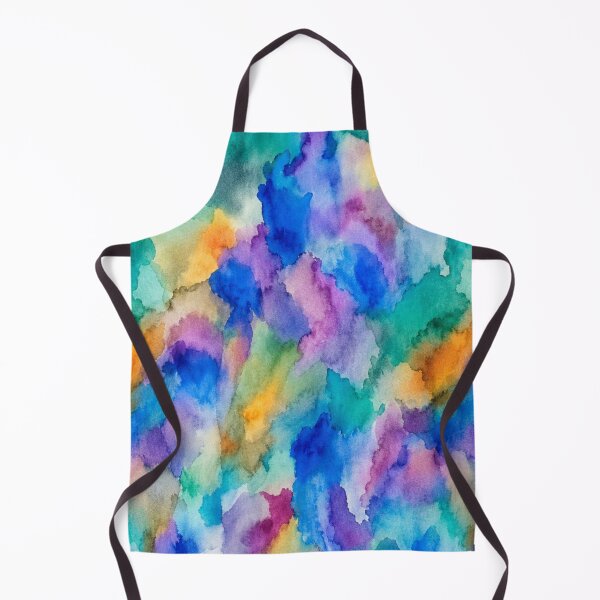 Item preview, Vibrant Abstract Watercolor Waves Painting Pattern designed and sold by zenjiinspired.