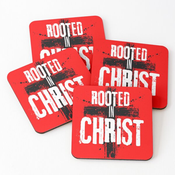 Item preview, Rooted In Christ - Resurrection Inspiration Quote  - Anniversary Gifts - Red designed and sold by Doiemacreations.
