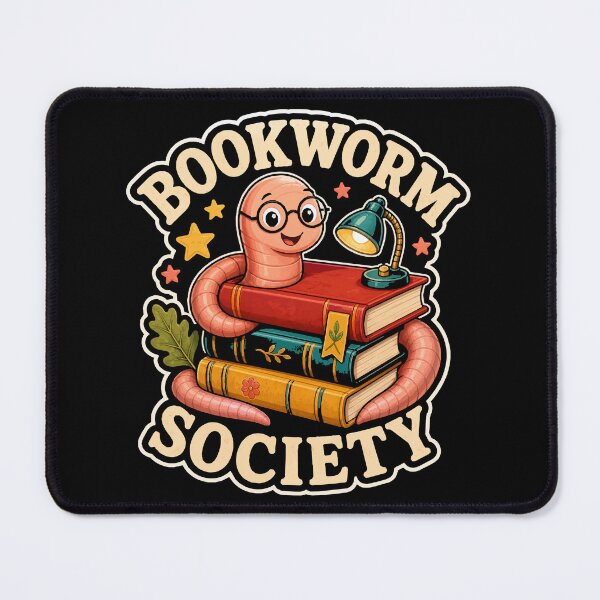 Item preview, Back to school Bookworm Society Retro Badge Reading Club Vintage designed and sold by Uglyandcute.