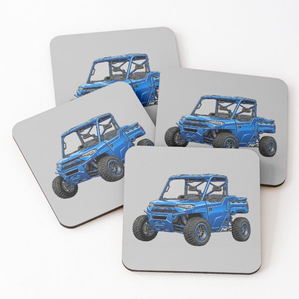 Item preview, Polaris Ranger XP Kinetic Electric Blue Utility UTV Graphic designed and sold by Motorline44.