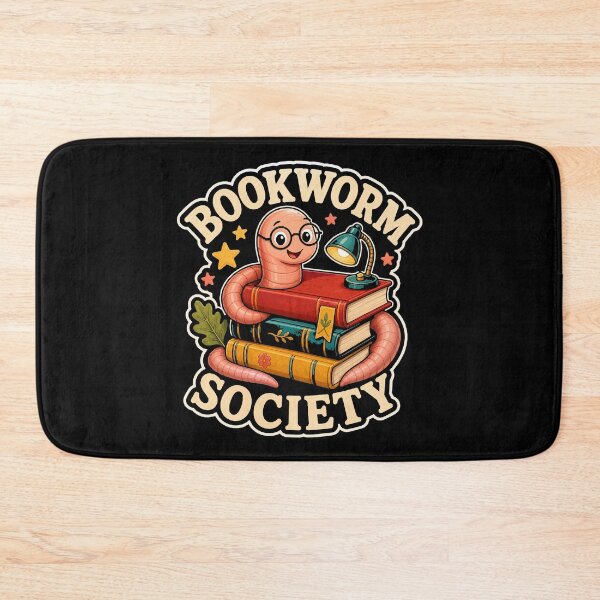 Item preview, Back to school Bookworm Society Retro Badge Reading Club Vintage designed and sold by Uglyandcute.
