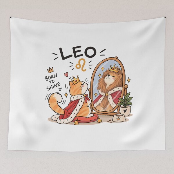 Item preview, Leo Cat – Born to Shine designed and sold by NucciCollective.
