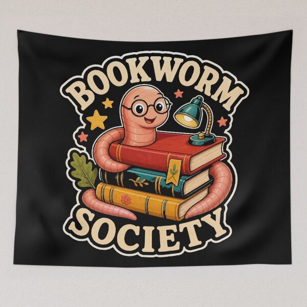 Item preview, Back to school Bookworm Society Retro Badge Reading Club Vintage designed and sold by Uglyandcute.