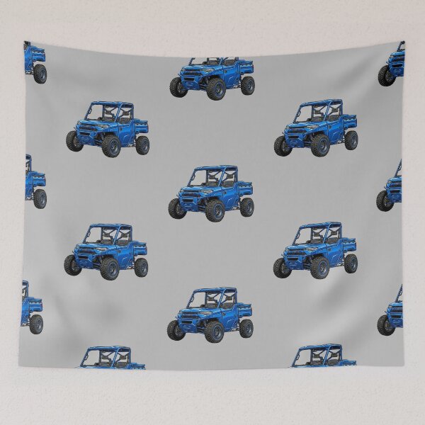 Item preview, Polaris Ranger XP Kinetic Electric Blue Utility UTV Graphic designed and sold by Motorline44.