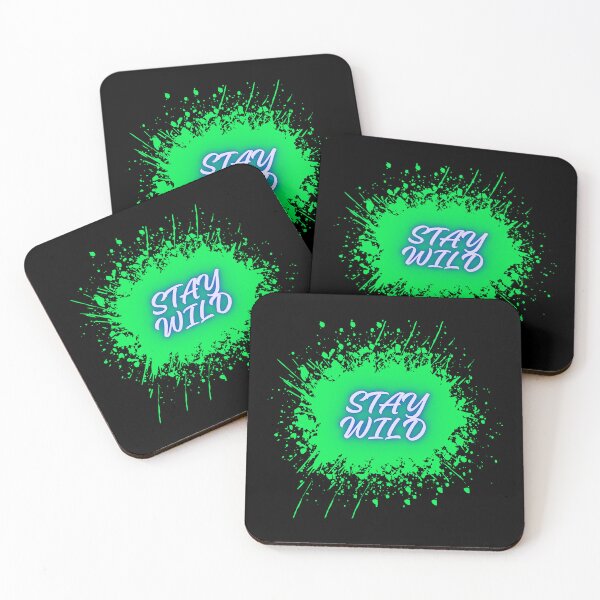 Item preview, Stay Wild – Bold Colorful Paint Splatter Inspirational Design designed and sold by CREATIVE HIVE.