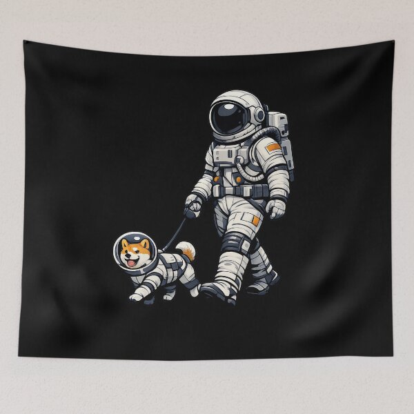 Item preview, Astronaut Walking a Space Dog designed and sold by builtforyou.