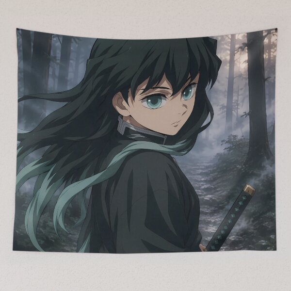 Item preview, Muichiro Tokito Demon Slayer Misty Forest Journey designed and sold by mildaclairmo.