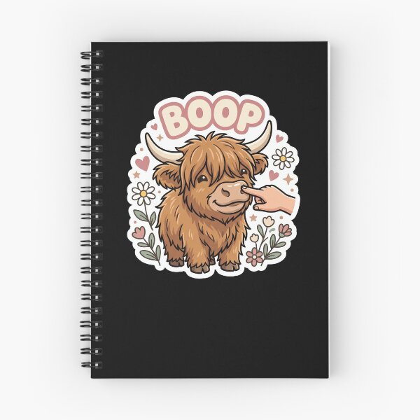 Item preview, BOOP Cute Highland Cow Nose Touch Funny Coo designed and sold by snowry.