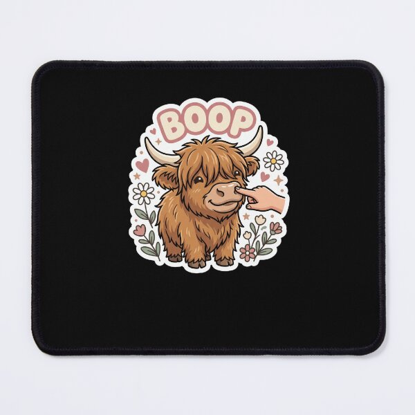 Item preview, BOOP Cute Highland Cow Nose Touch Funny Coo designed and sold by snowry.