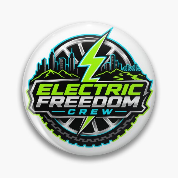 Item preview, Electric Freedom Crew E‑Bike Rider Shirt designed and sold by OMNITeeSigns.
