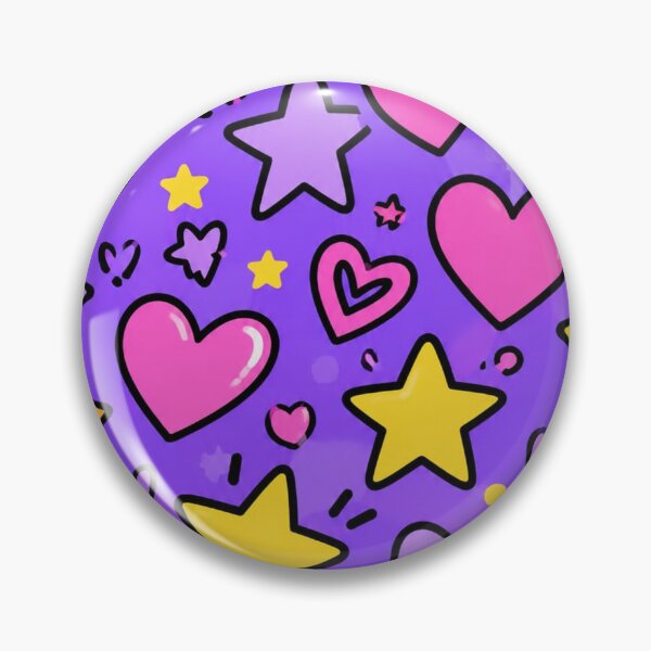 Item preview, Purple Stars & Hearts Pattern designed and sold by Car23314.