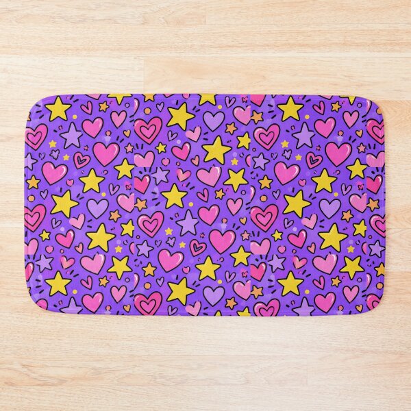 Item preview, Purple Stars & Hearts Pattern designed and sold by Car23314.