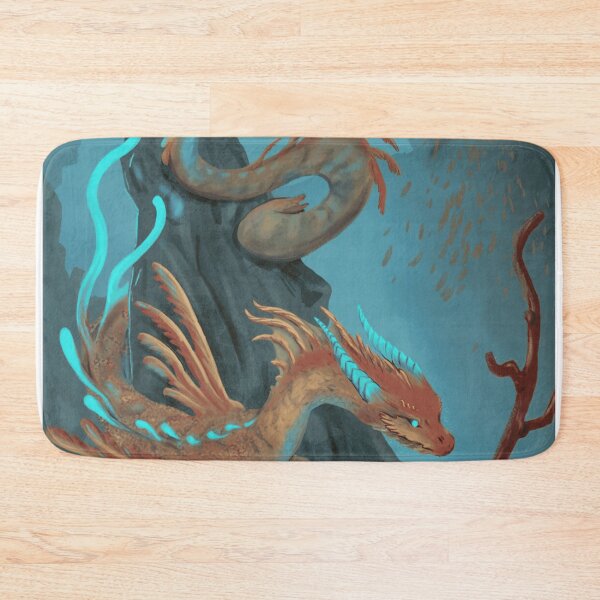 Item preview, Glowing Aquatic Sea Dragon Fantasy Art designed and sold by PopArt-Potion.