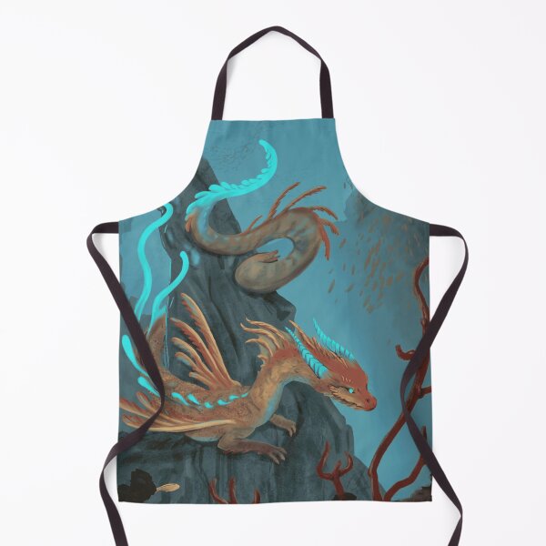 Item preview, Glowing Aquatic Sea Dragon Fantasy Art designed and sold by PopArt-Potion.
