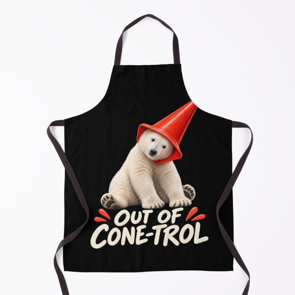 Item preview, Momota Polar Bear Cub Funny Traffic Cone designed and sold by Eh Plus Designs.