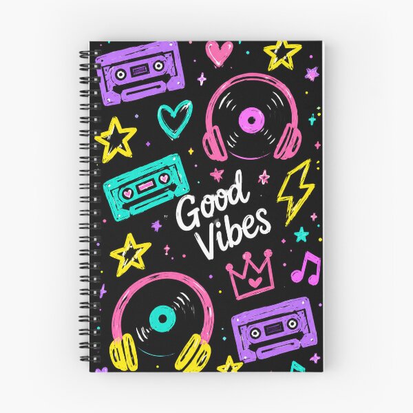 Item preview, Good Vibes Music Hearts Pattern designed and sold by Car23314.
